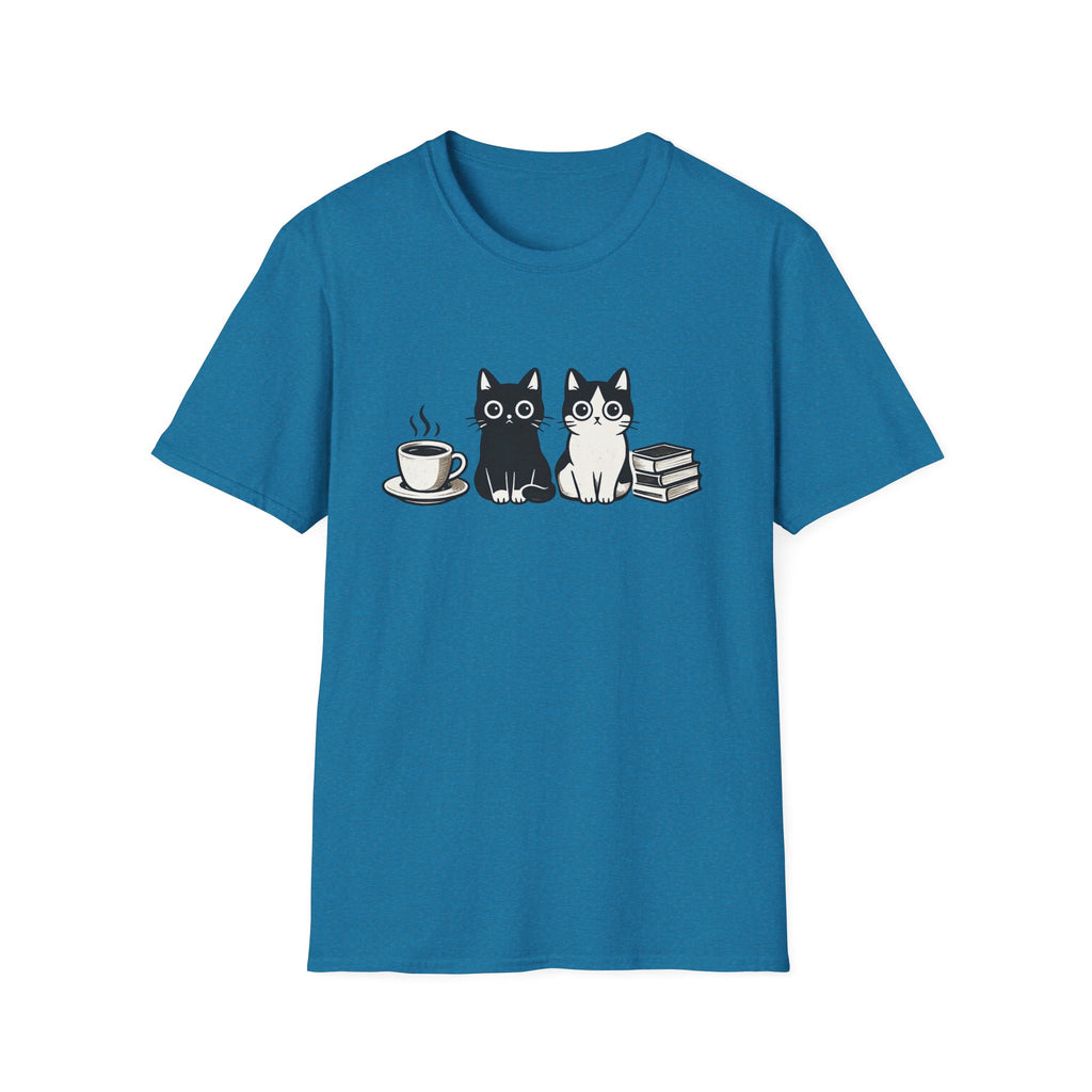 Cats, Coffee & Books T-Shirt