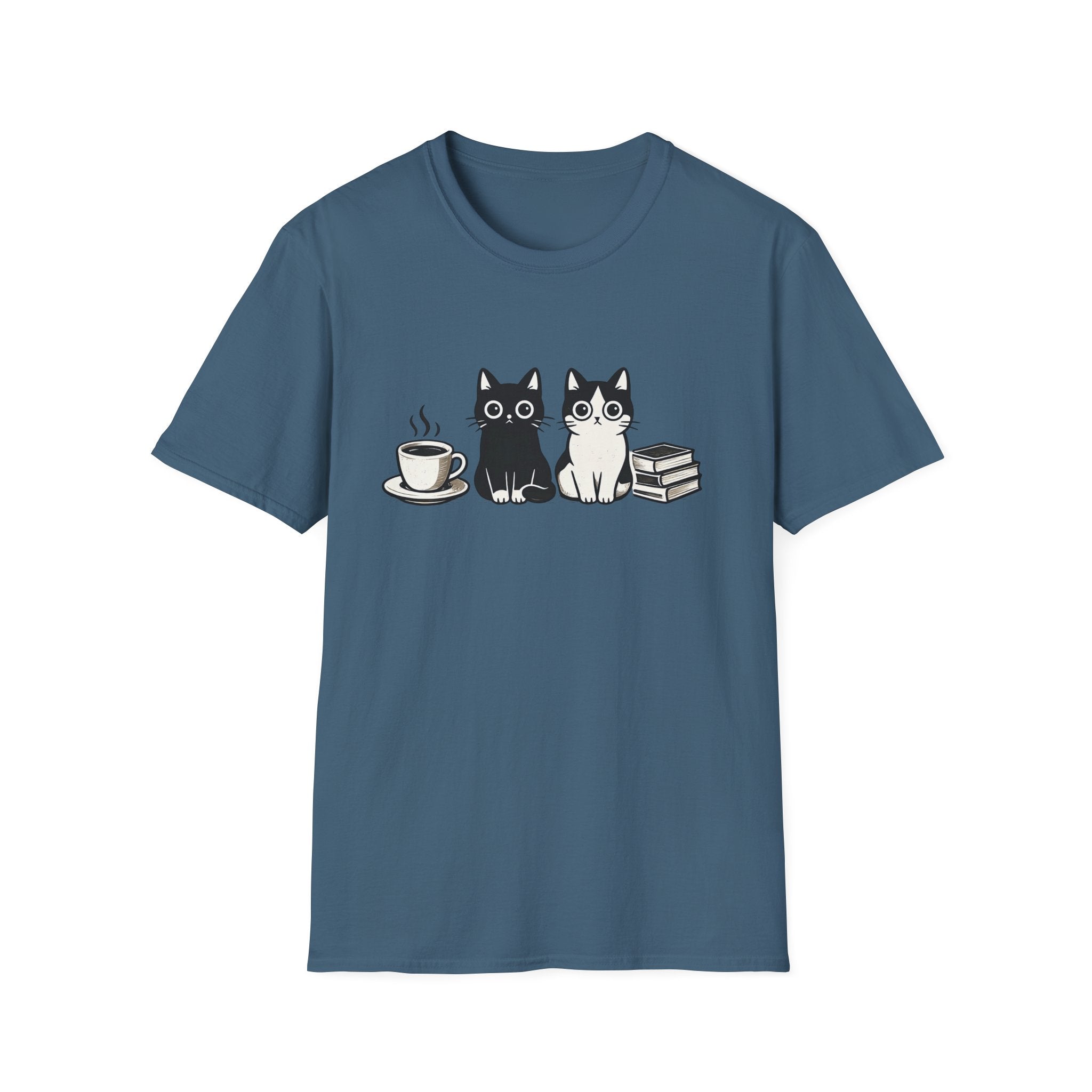 Cats, Coffee & Books T-Shirt