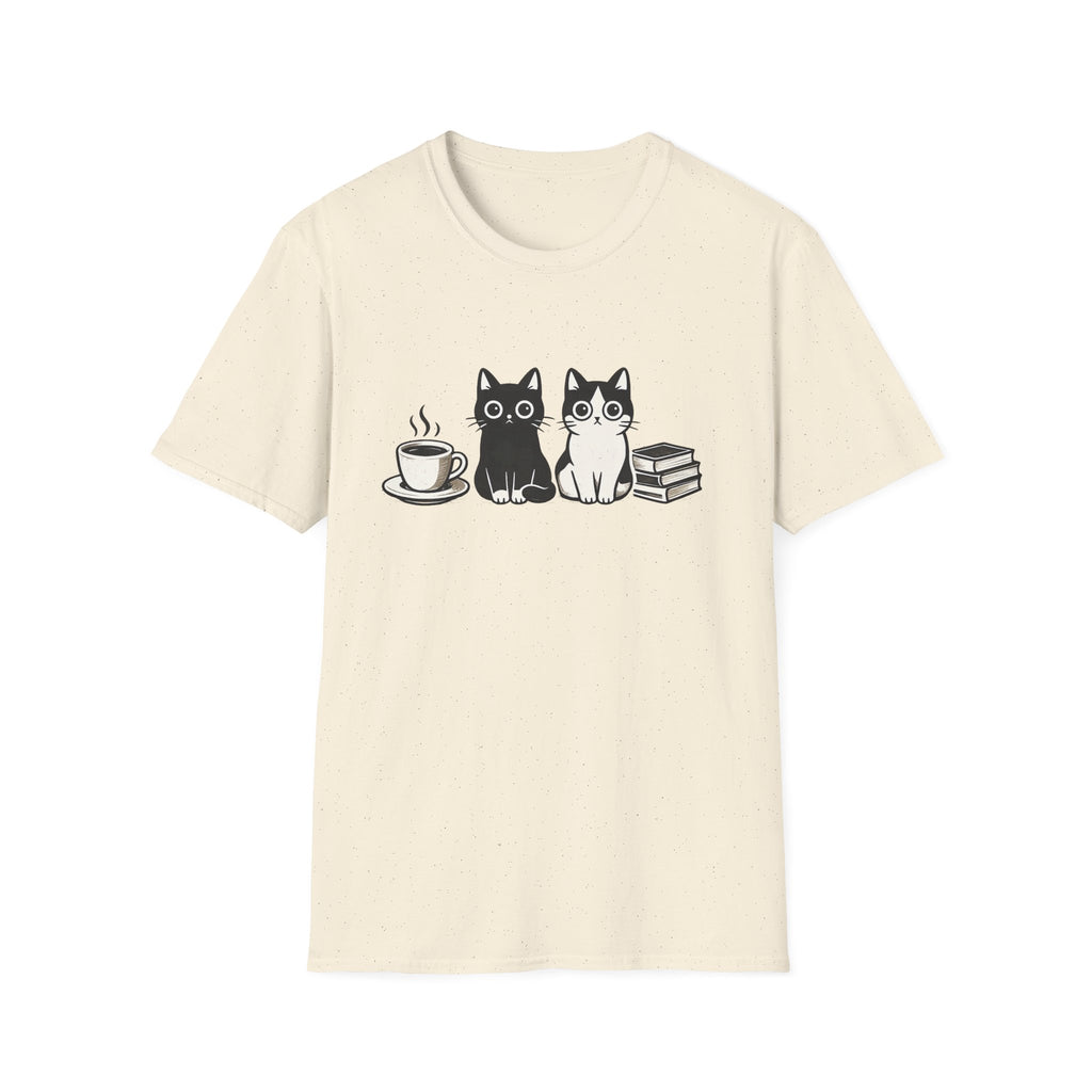 Cats, Coffee & Books T-Shirt