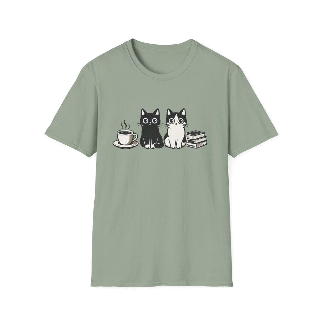 Cats, Coffee & Books T-Shirt