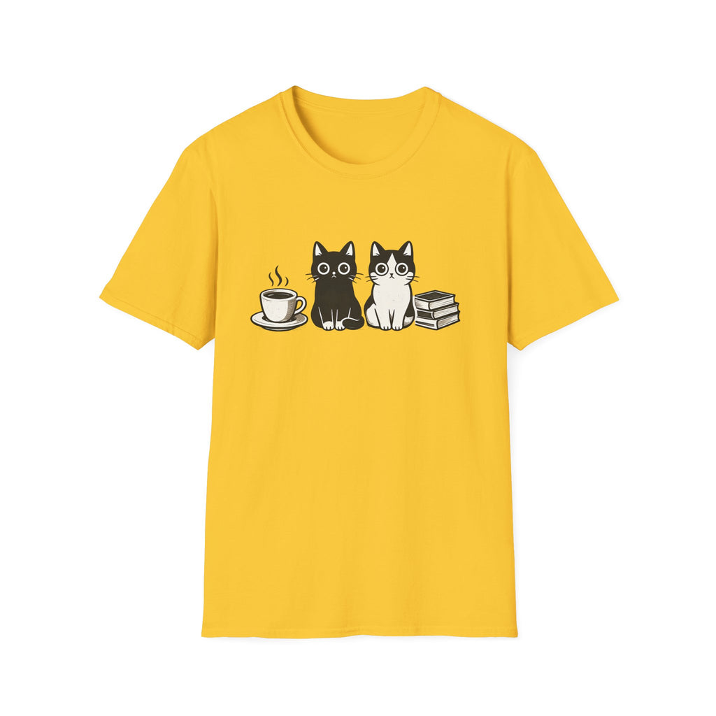 Cats, Coffee & Books T-Shirt