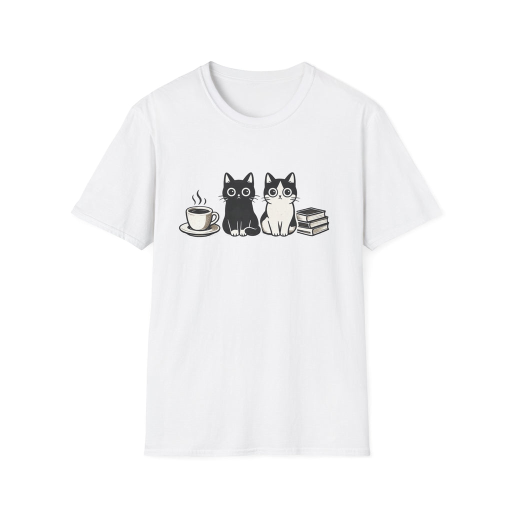 Cats, Coffee & Books T-Shirt