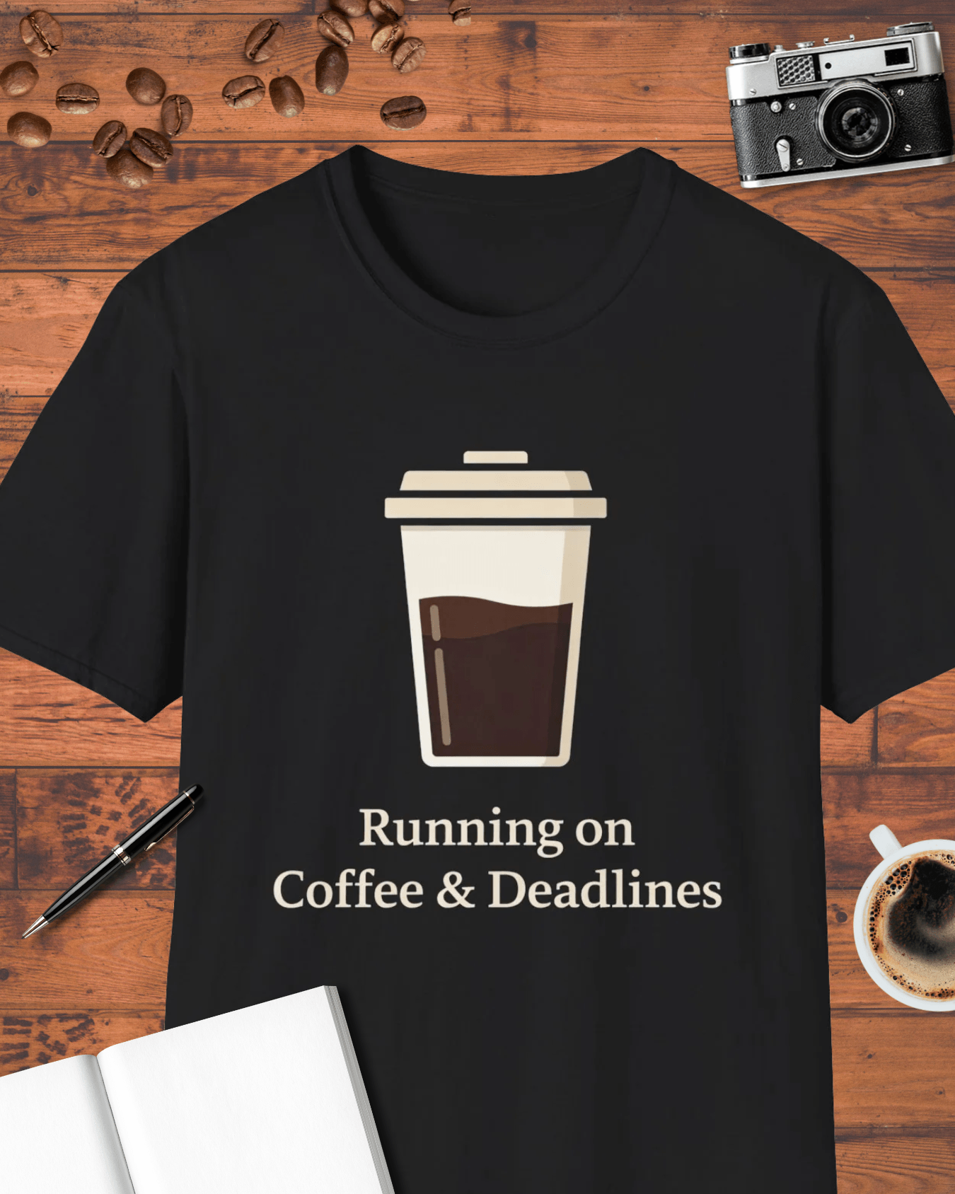 Running on Coffee and Deadlines T-Shirt