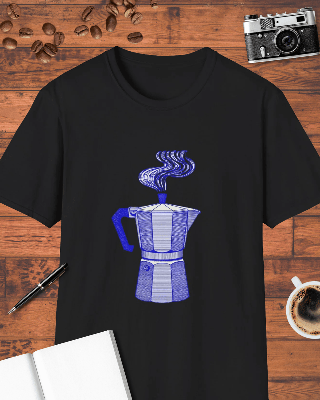 Vintage Moka Pot Coffee T-Shirt
