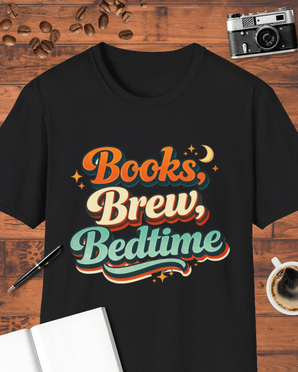 Books Brew Bedtime T-Shirt