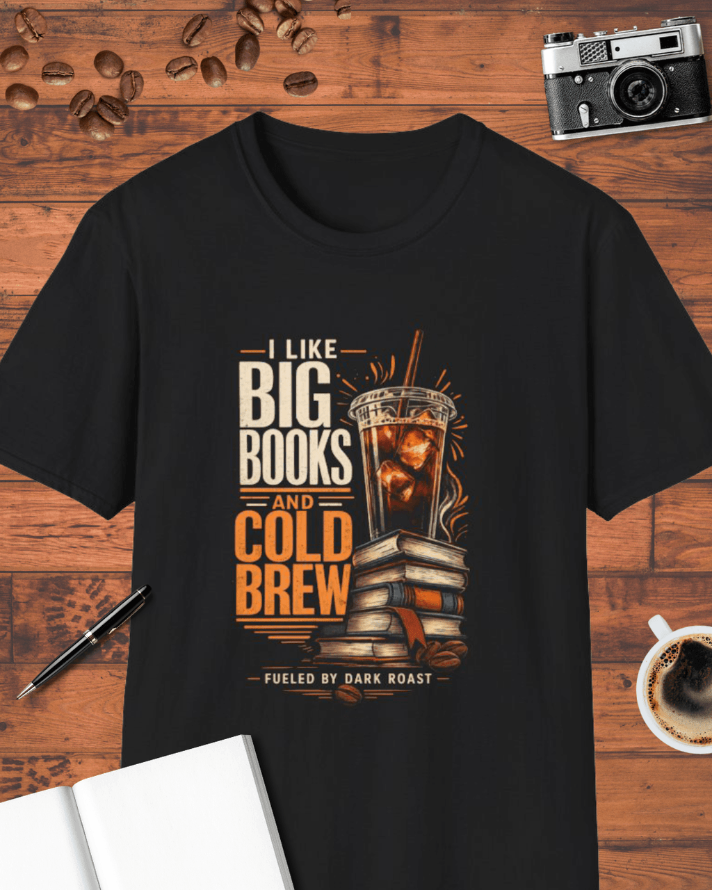 I Like Big Books and Cold Brew T-Shirt