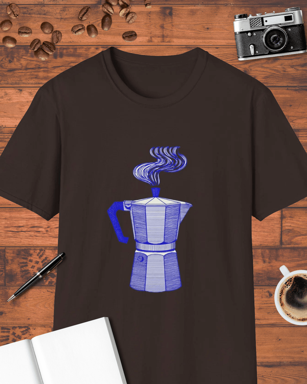 Vintage Moka Pot Coffee T-Shirt