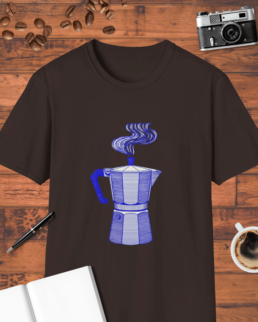 Vintage Moka Pot Coffee T-Shirt