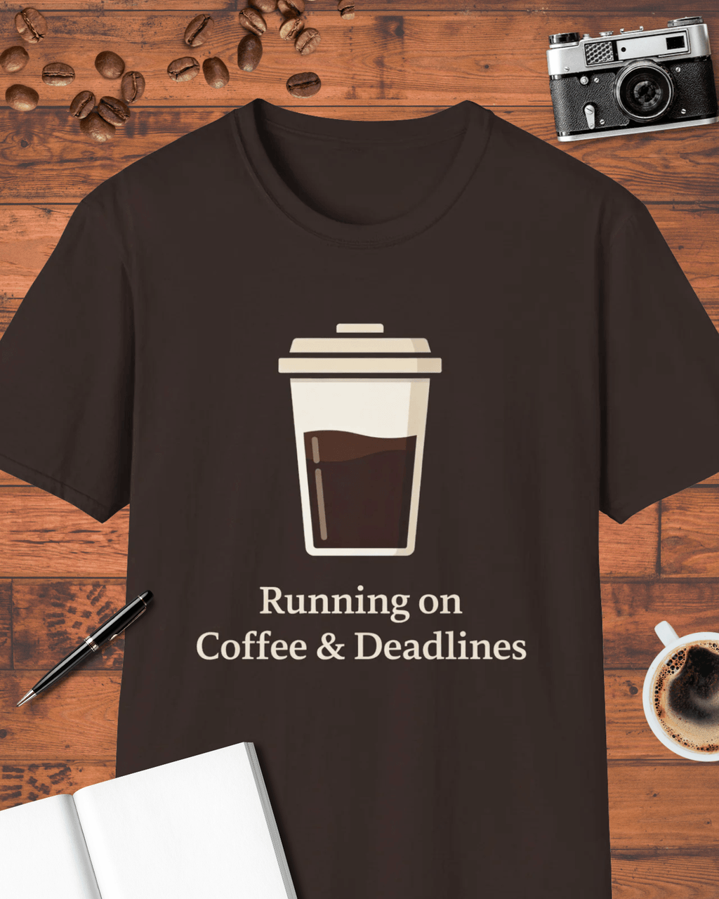 Running on Coffee and Deadlines T-Shirt