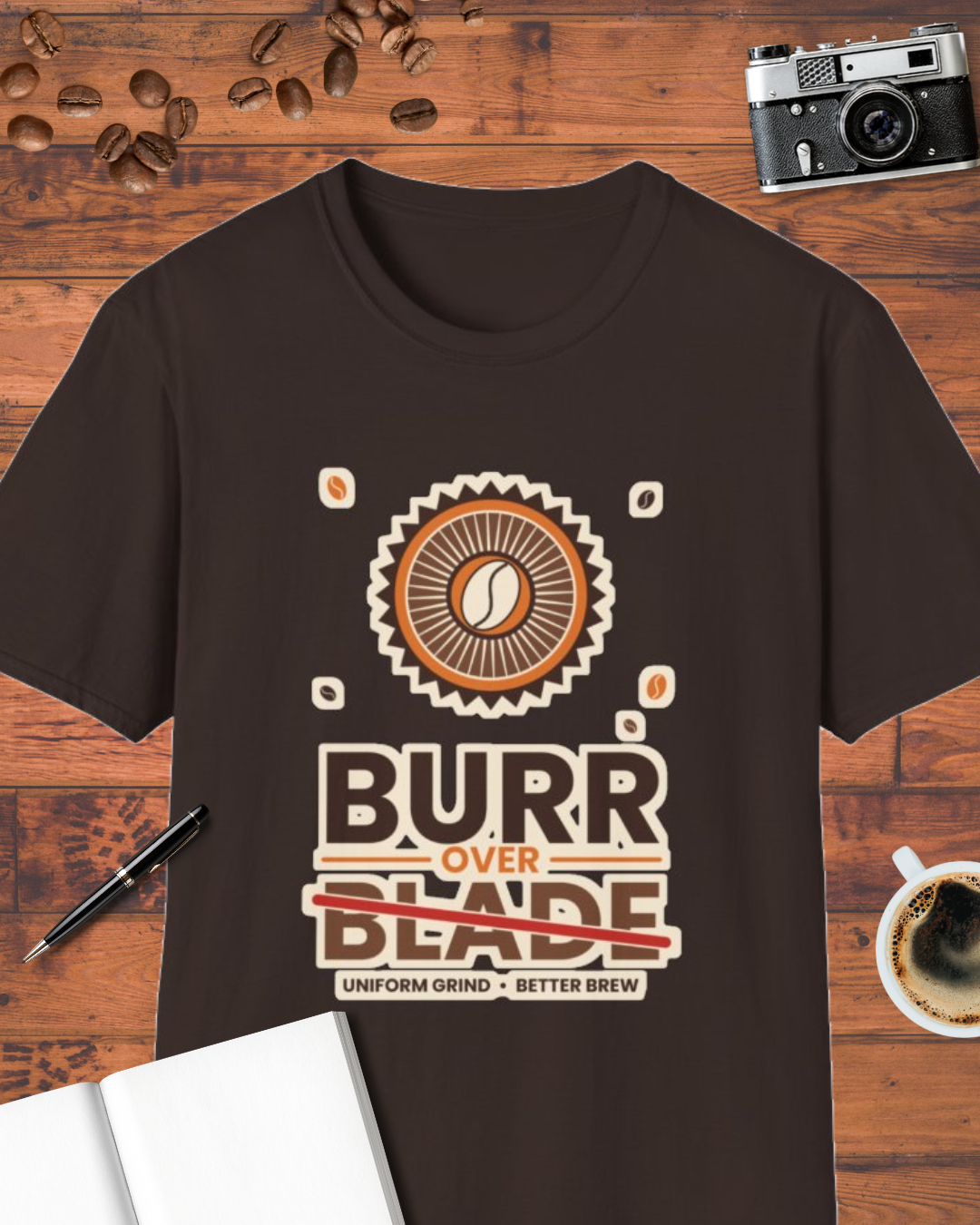 Burr Over Blade Coffee T-Shirt