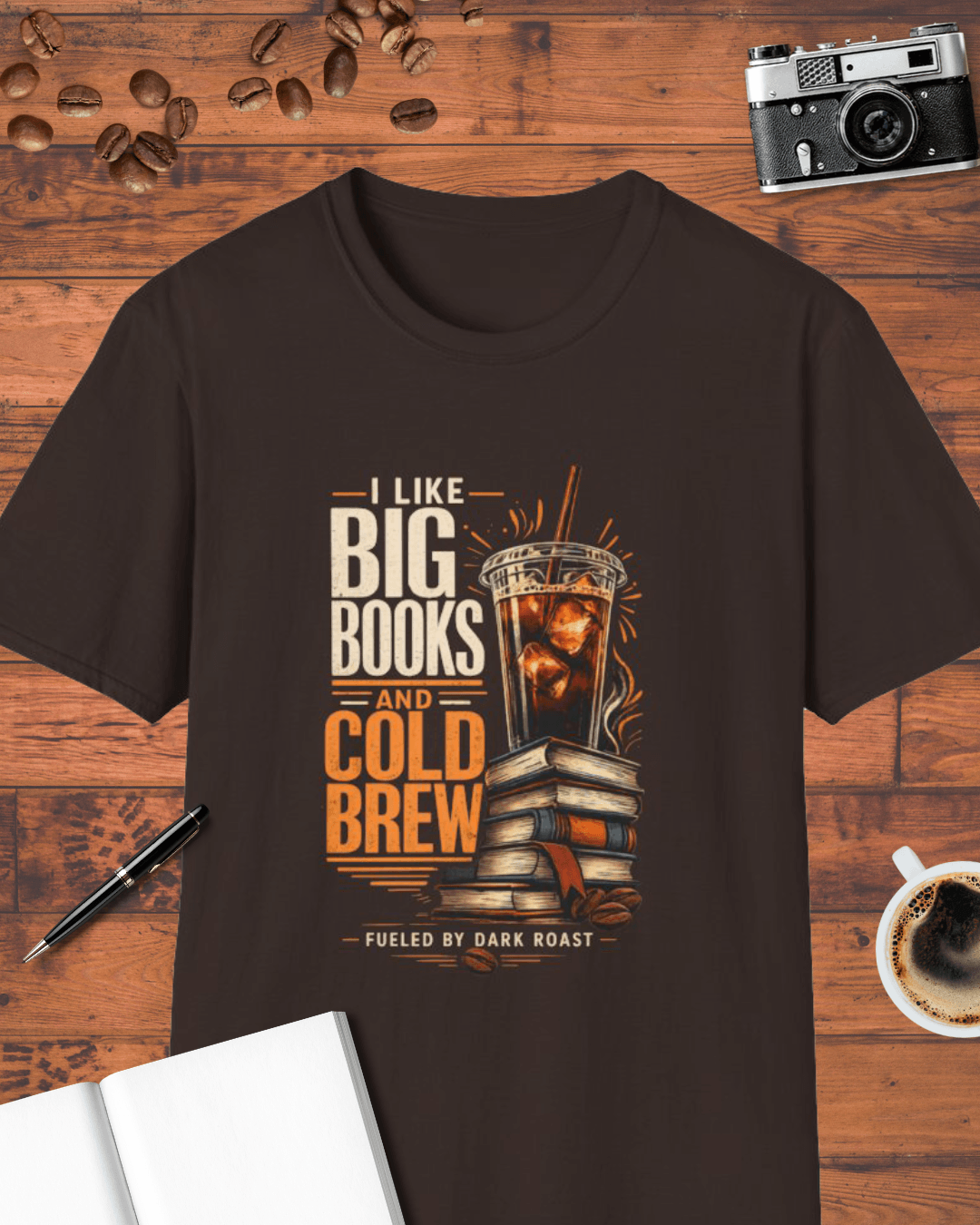 I Like Big Books and Cold Brew T-Shirt