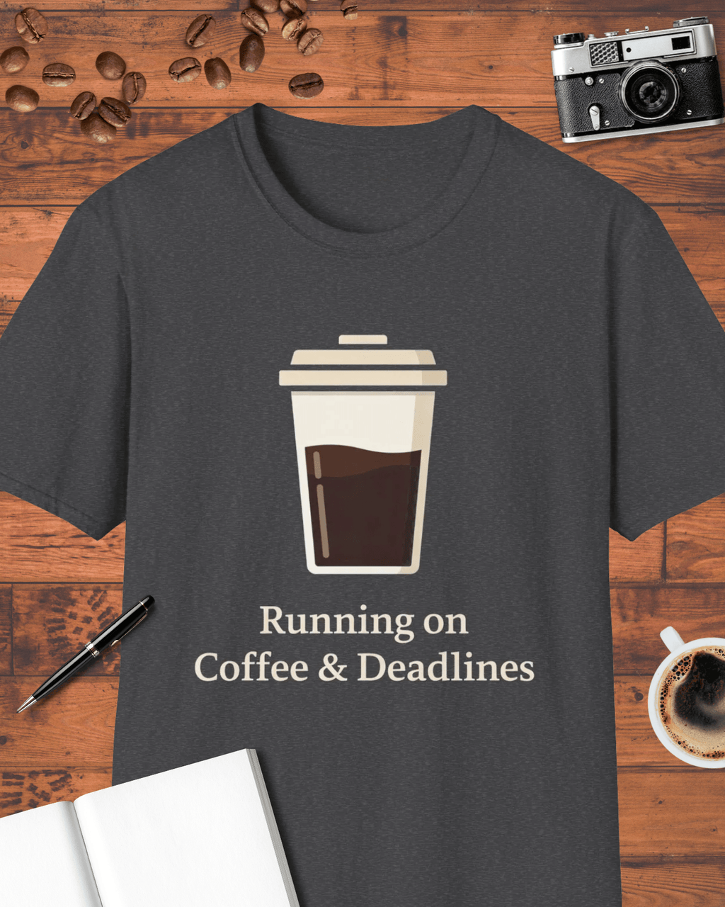 Running on Coffee and Deadlines T-Shirt