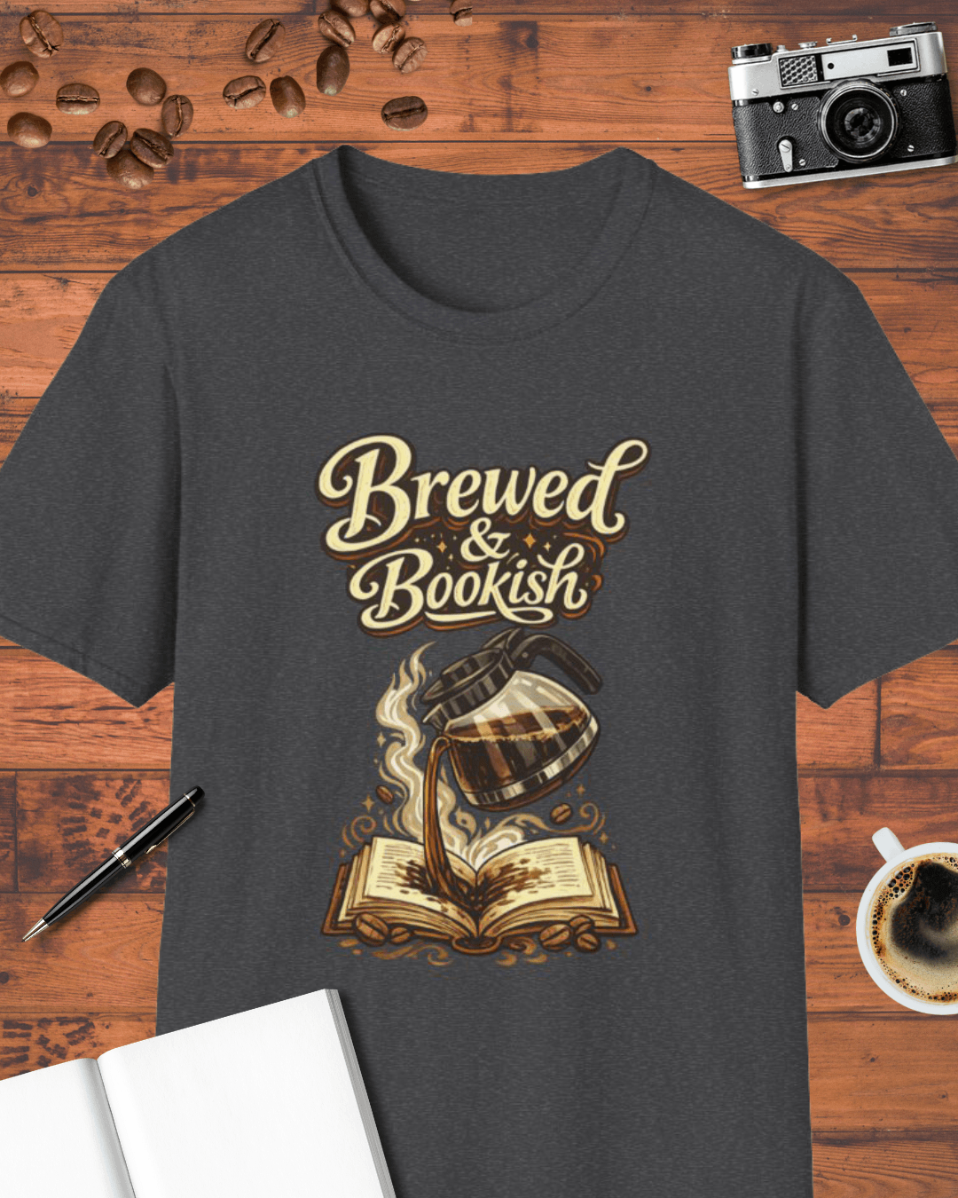Brewed and Bookish T-Shirt