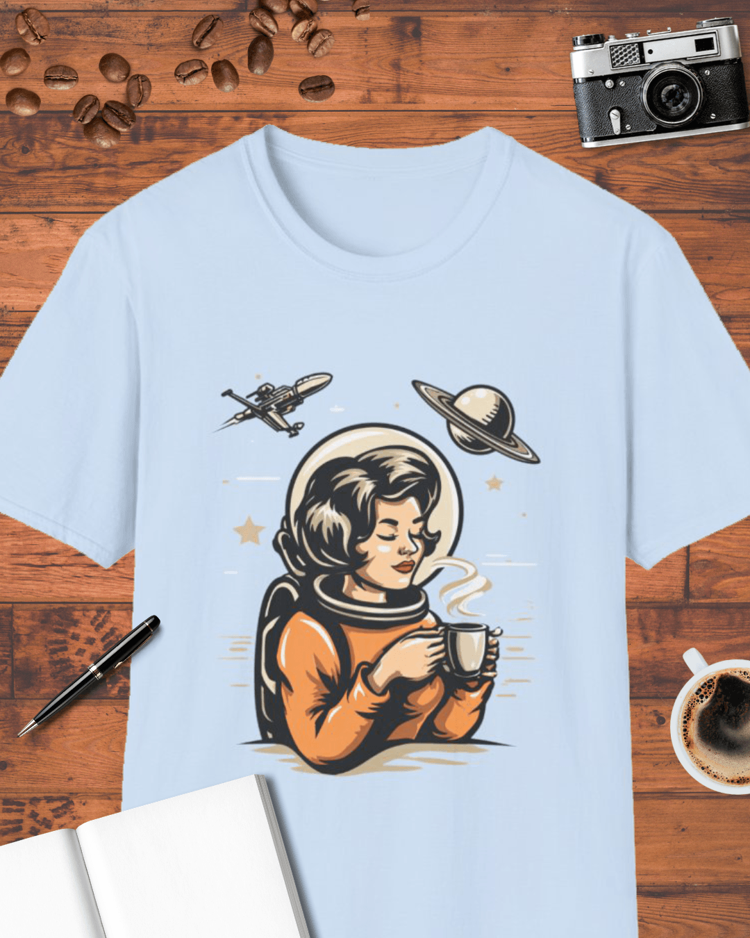 Space Coffee Astronaut T-Shirt