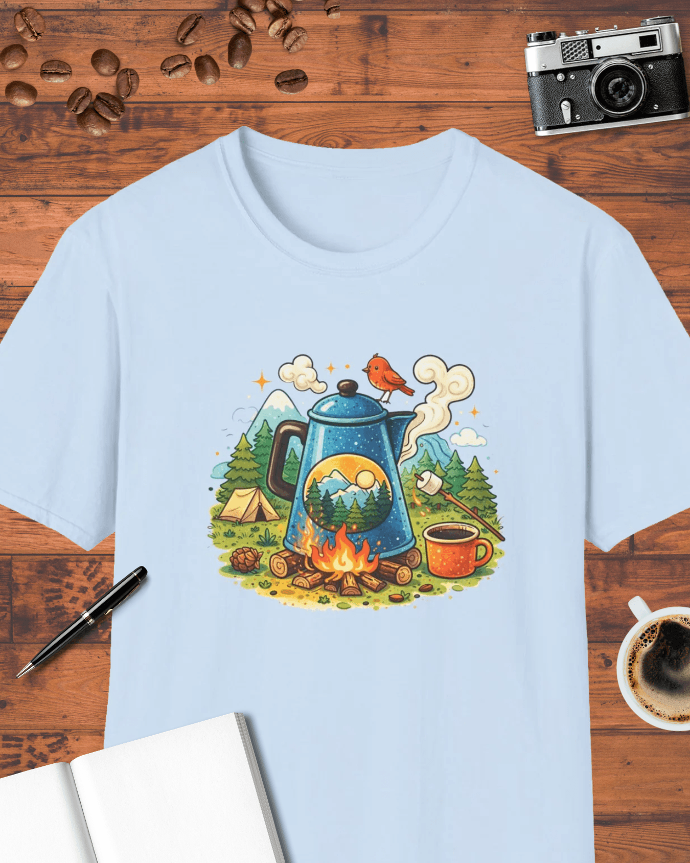 Camping Coffee T-Shirt