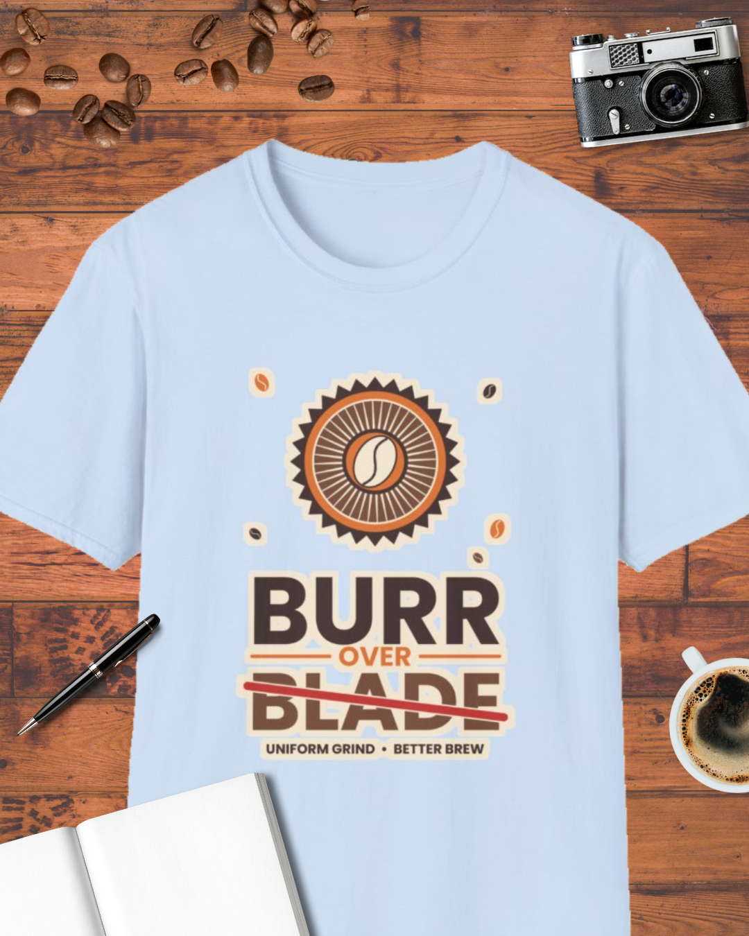 Burr Over Blade Coffee T-Shirt