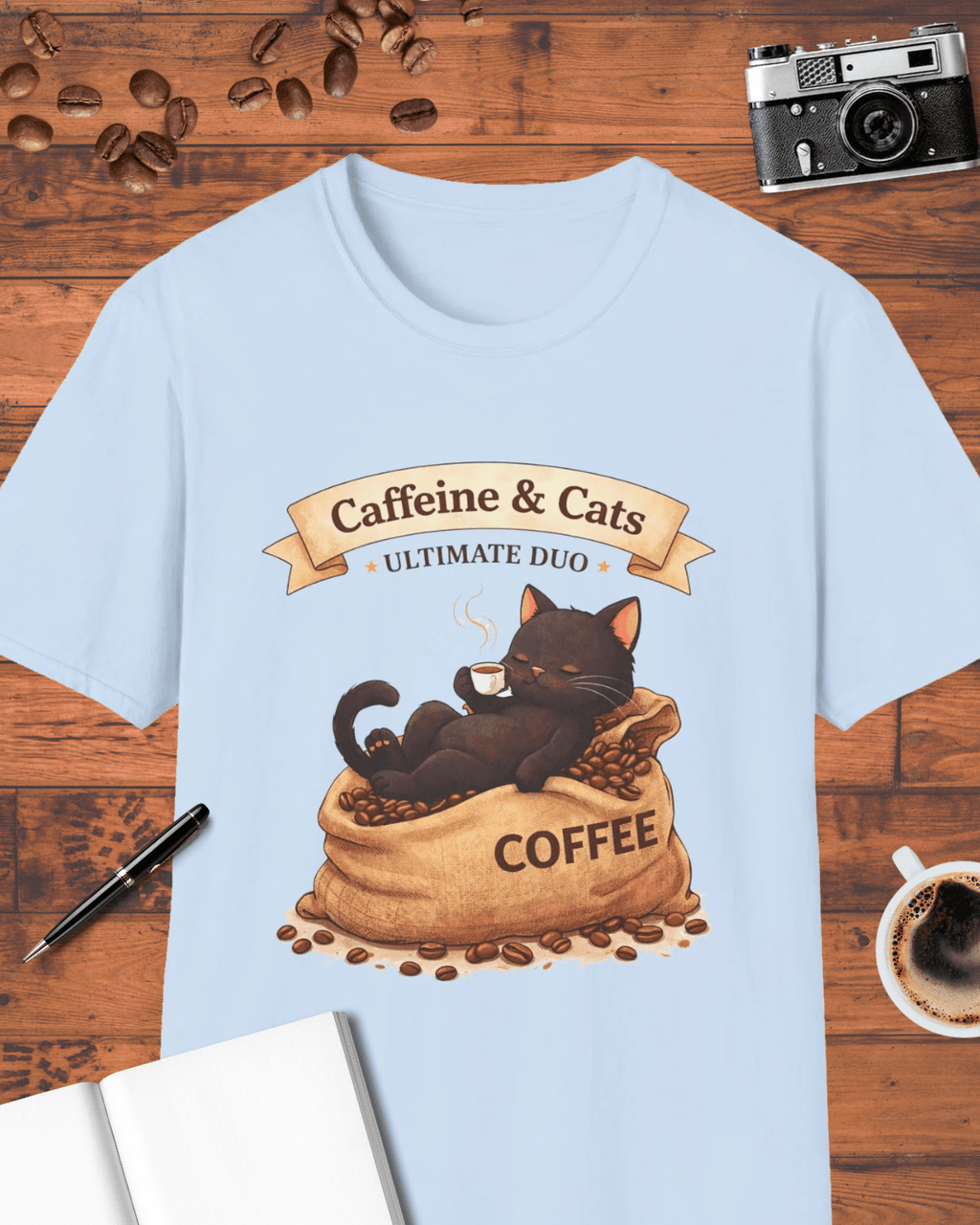 Caffeine & Cats T-Shirt