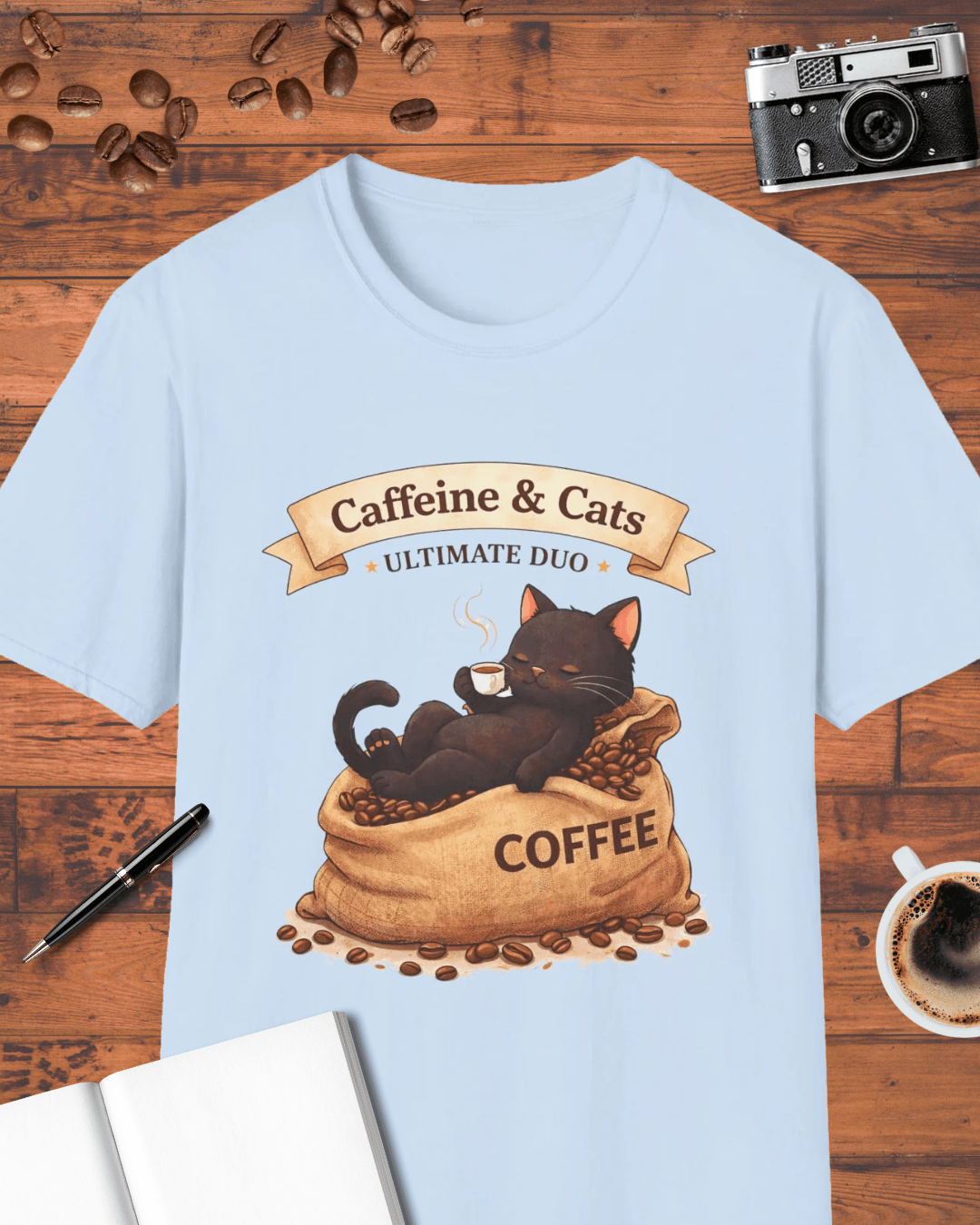 Caffeine & Cats T-Shirt