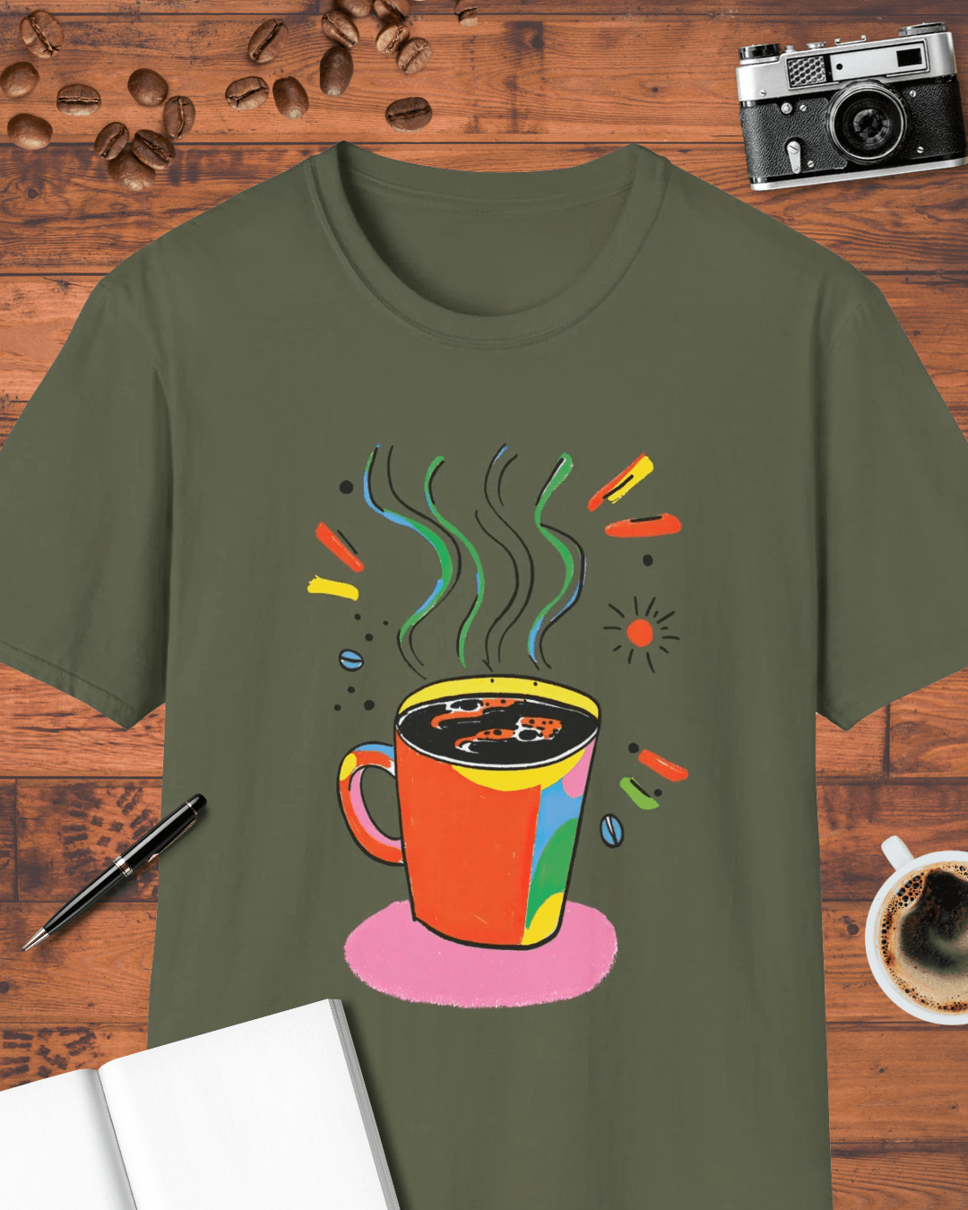 Colorful Coffee Mug T-Shirt