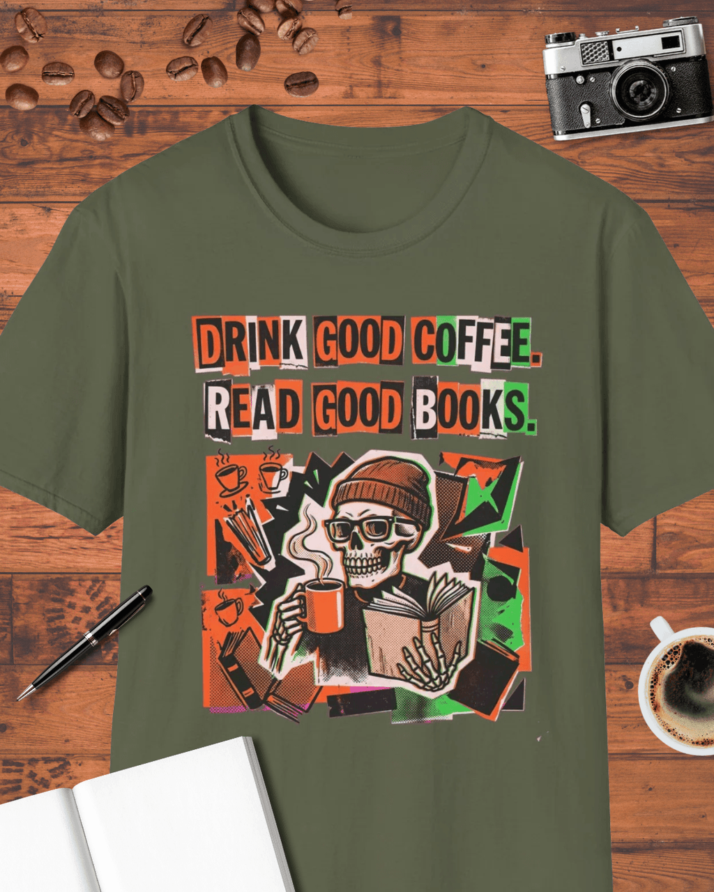 Drink Good Coffee Read Good Books T-Shirt