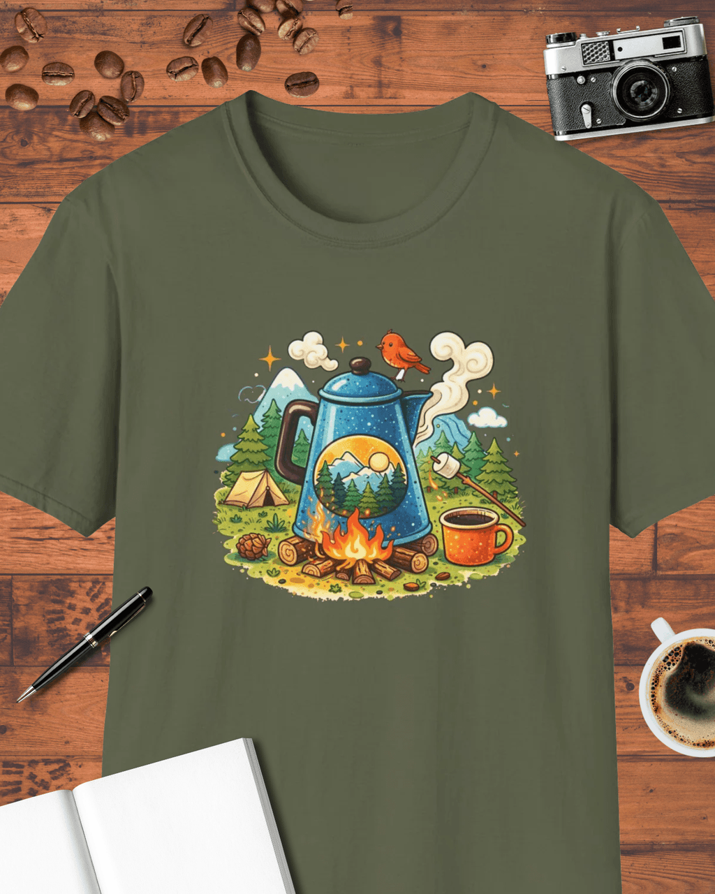 Camping Coffee T-Shirt