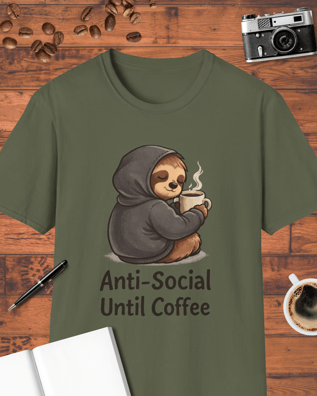 Anti-Social Until Coffee T-Shirt