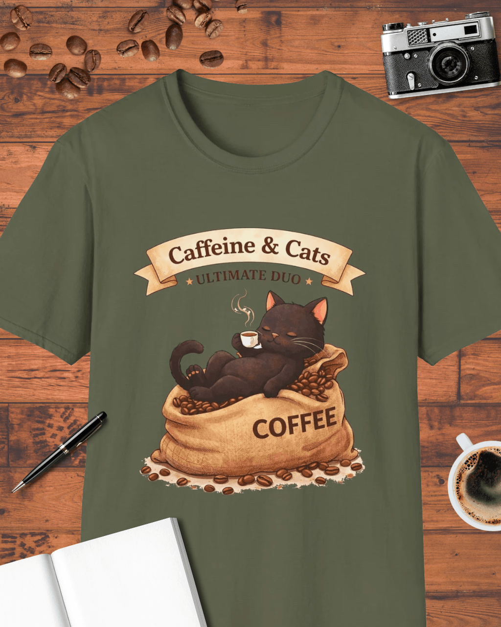 Caffeine & Cats T-Shirt