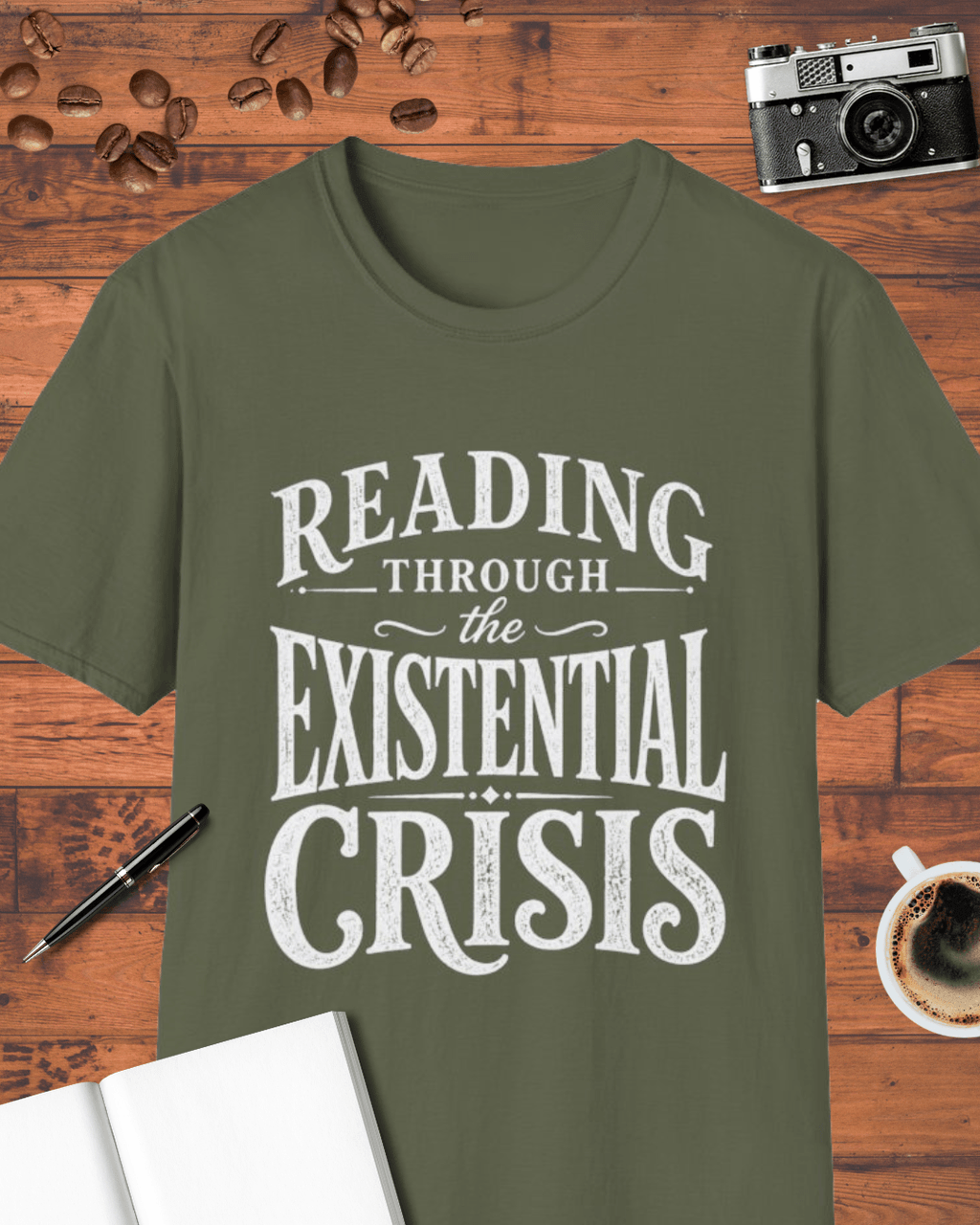 Reading Through the Existential Crisis T-Shirt
