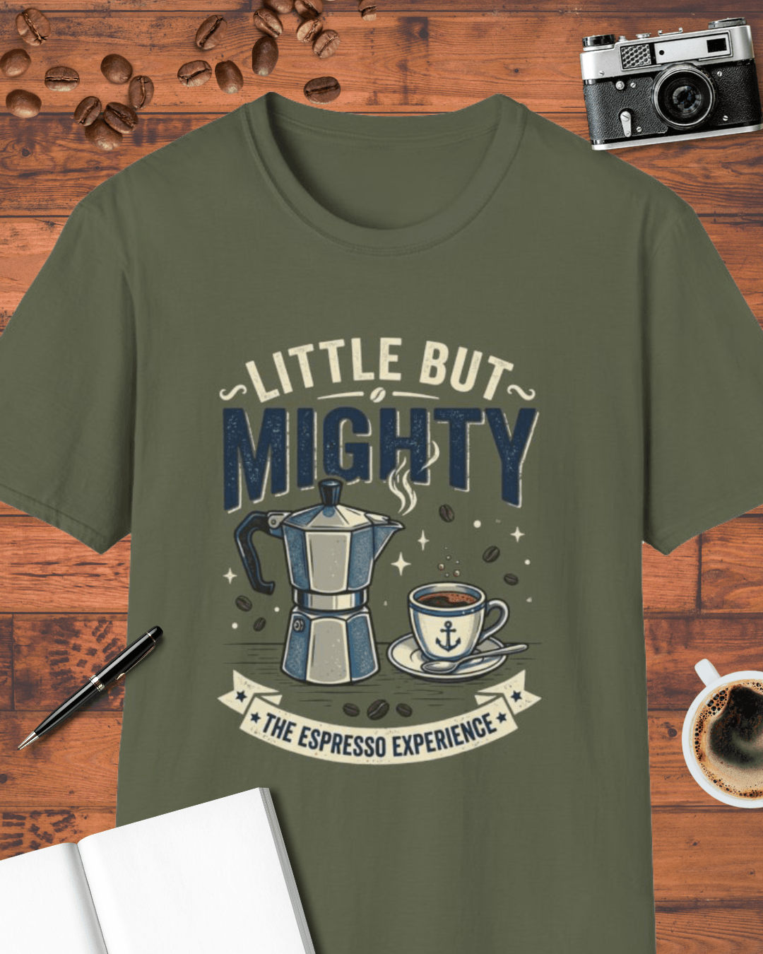 Little But Mighty — Espresso Moka Pot T-Shirt