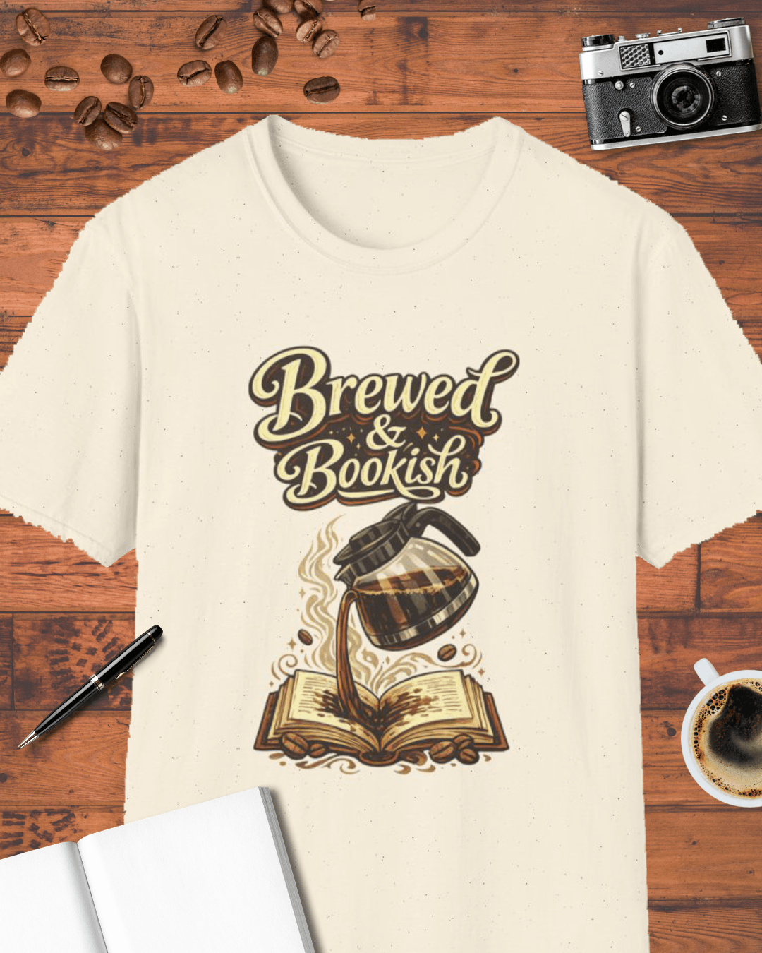 Brewed and Bookish T-Shirt