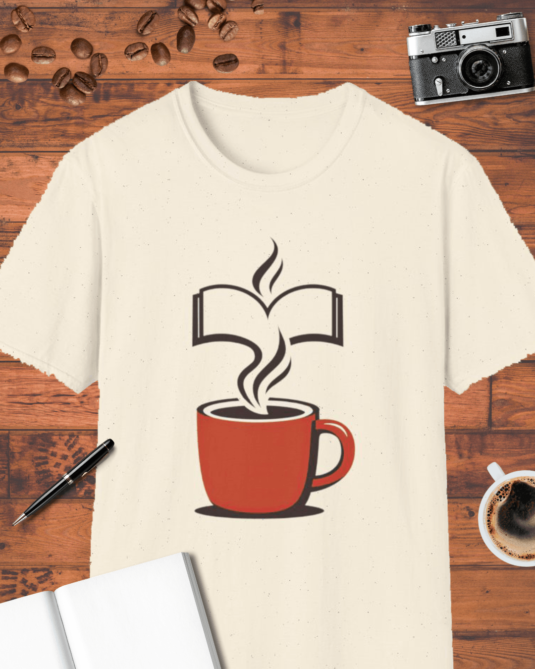 Line Art Coffee Cup T-Shirt