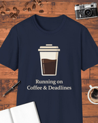 Running on Coffee and Deadlines T-Shirt