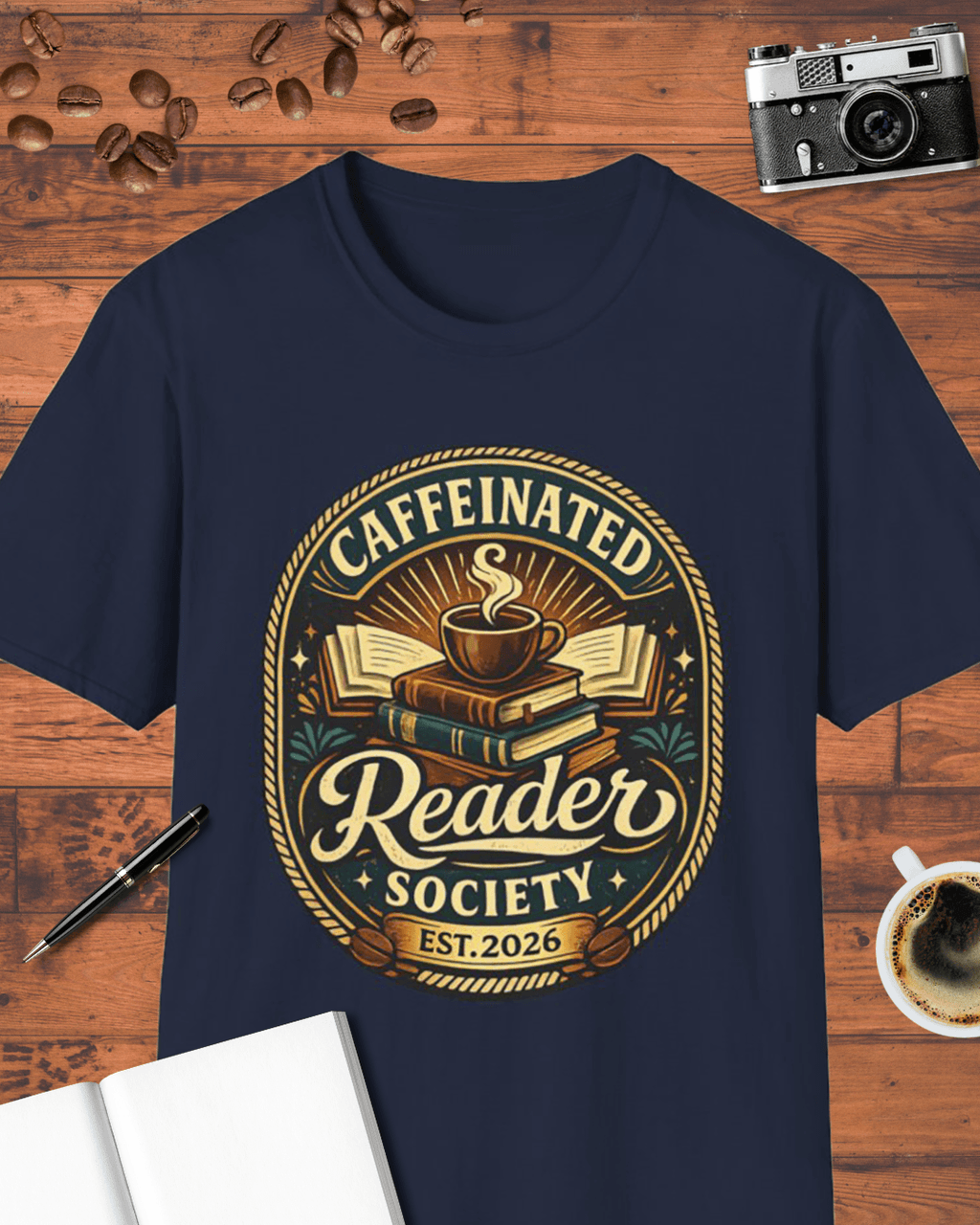 Caffeinated Reader Society T-Shirt