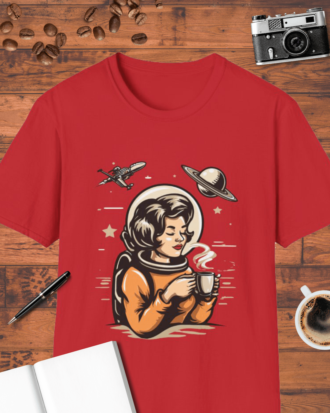 Space Coffee Astronaut T-Shirt