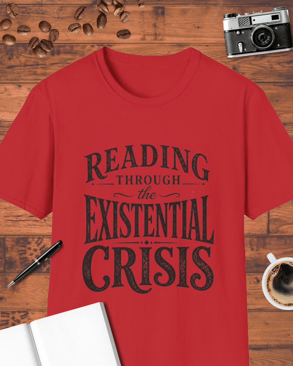 Reading Through the Existential Crisis T-Shirt