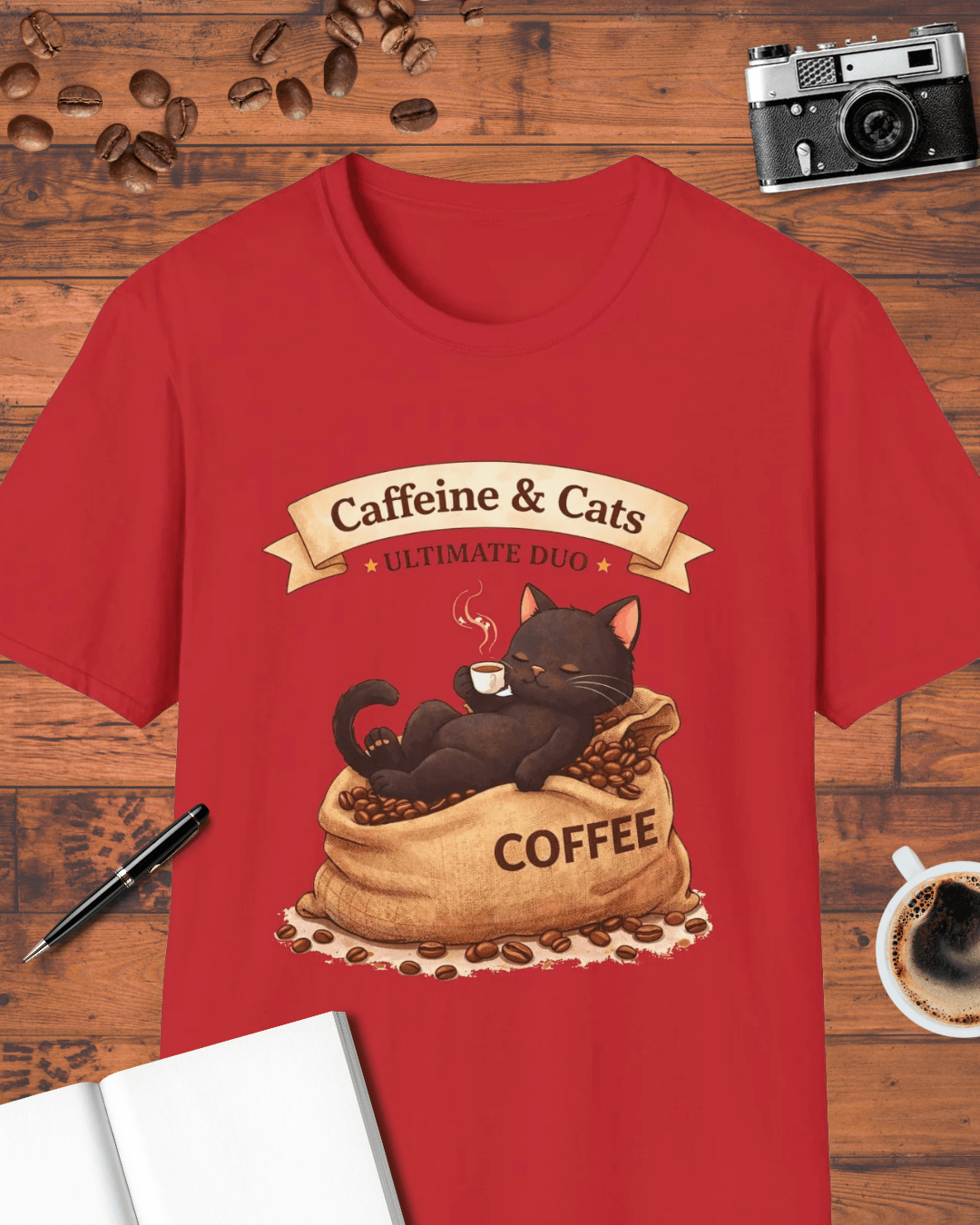 Caffeine & Cats T-Shirt