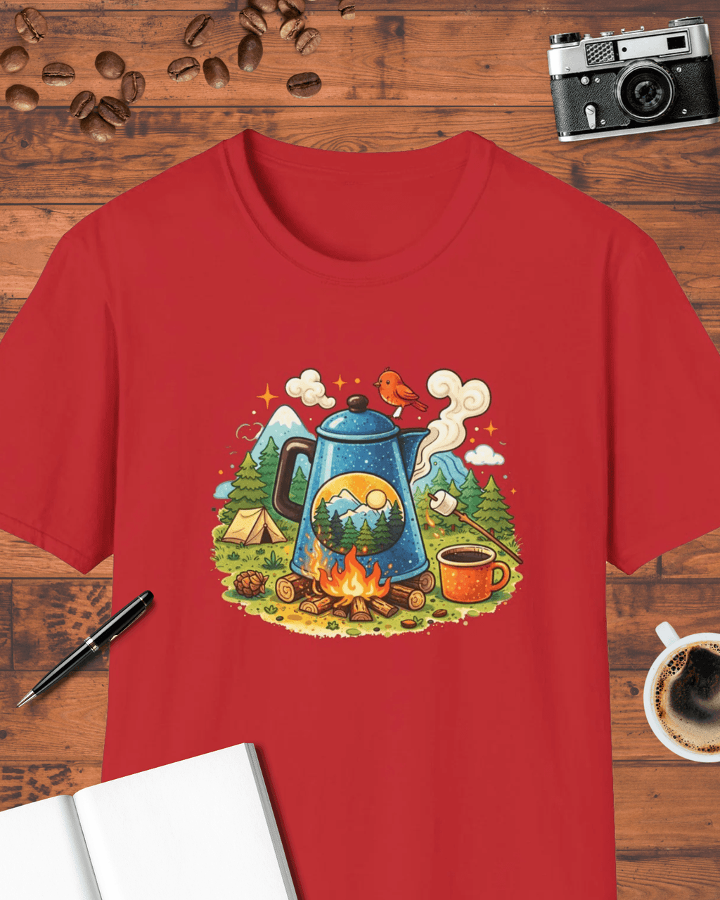 Camping Coffee T-Shirt