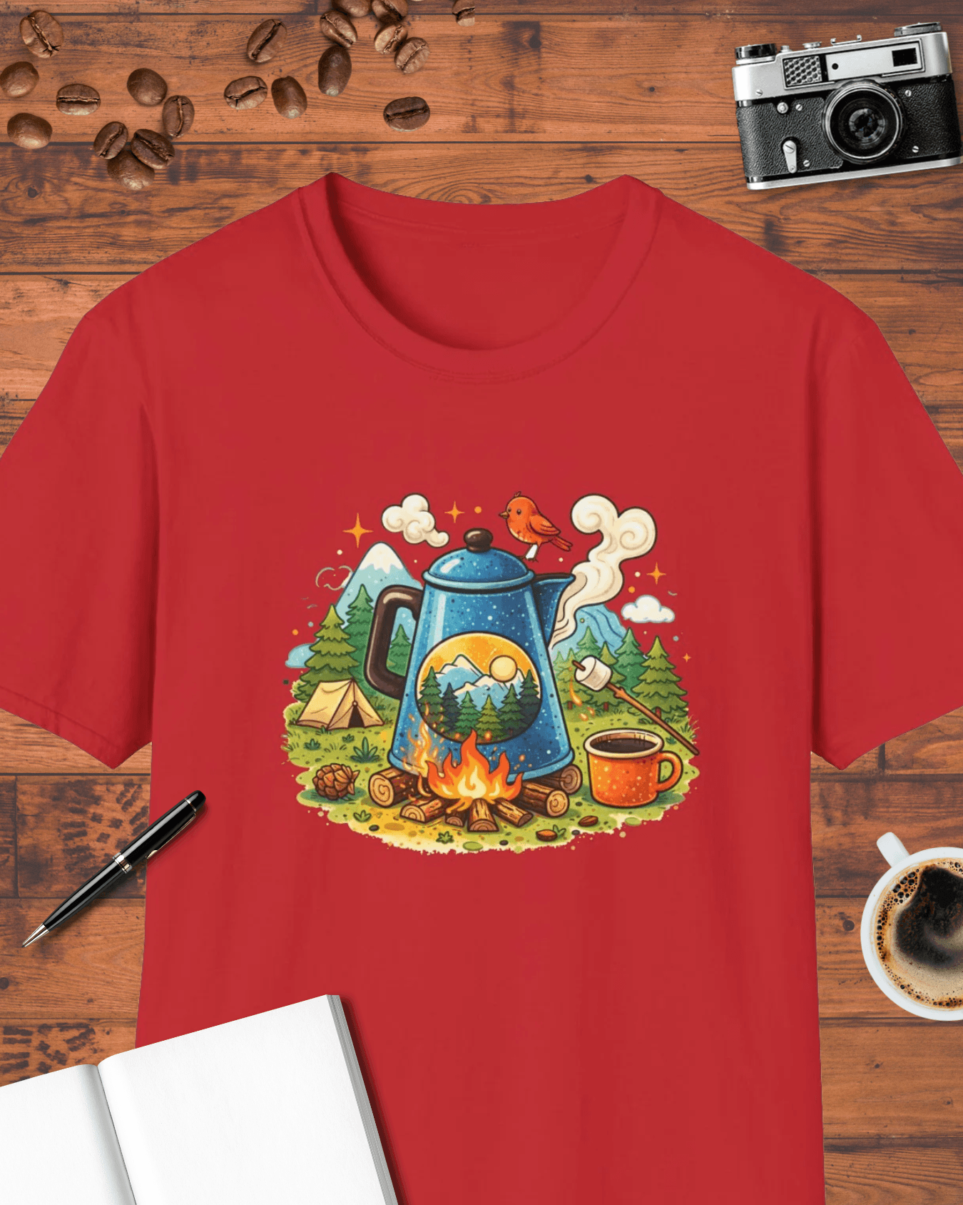 Camping Coffee T-Shirt