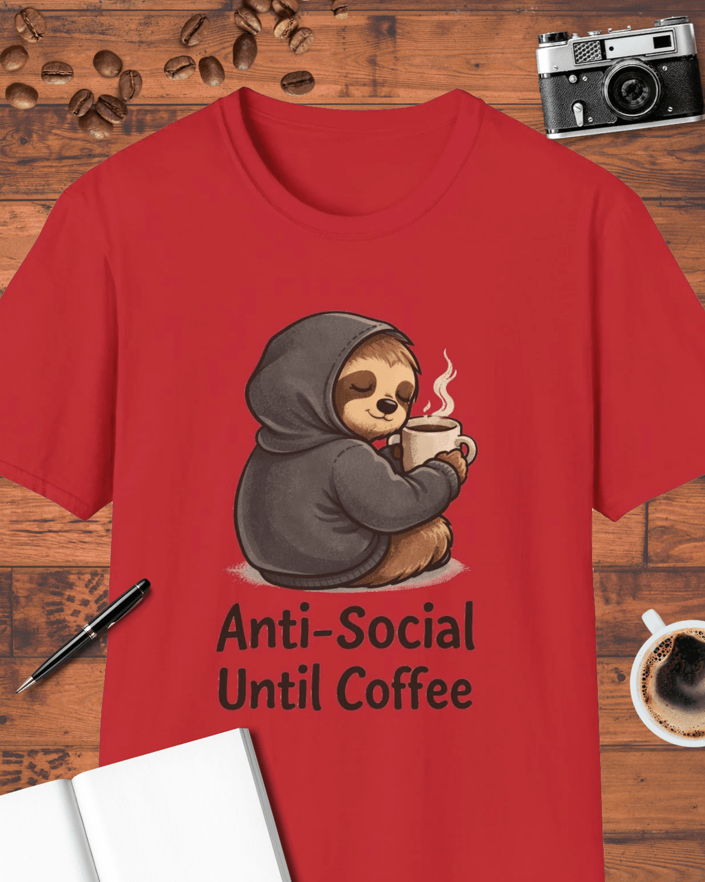 Anti-Social Until Coffee T-Shirt
