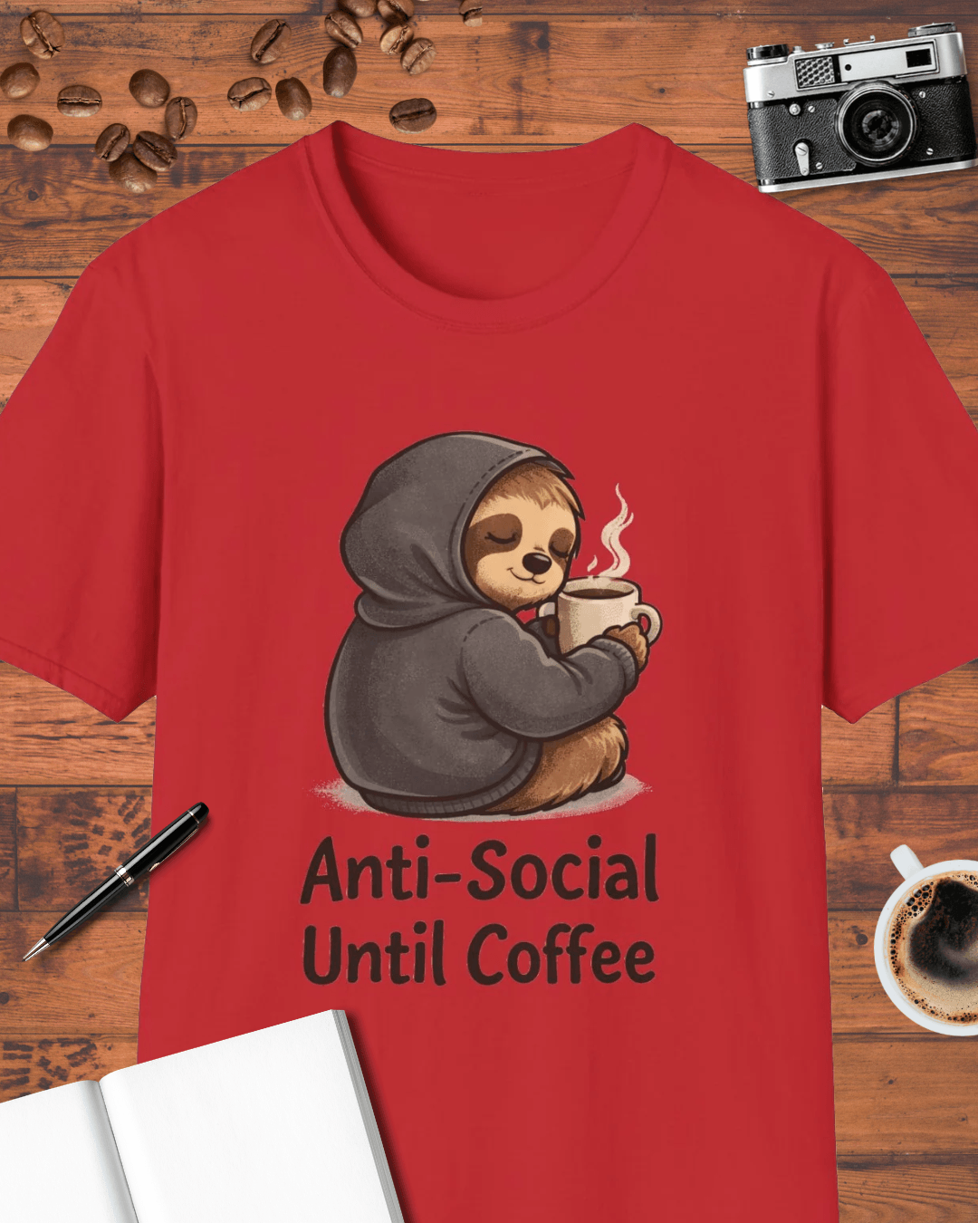 Anti-Social Until Coffee T-Shirt