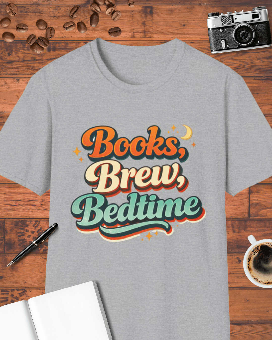 Books Brew Bedtime T-Shirt