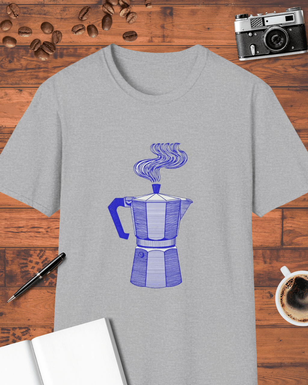 Vintage Moka Pot Coffee T-Shirt