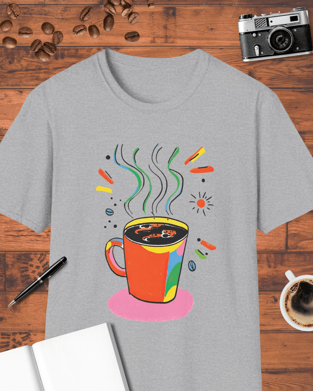 Colorful Coffee Mug T-Shirt