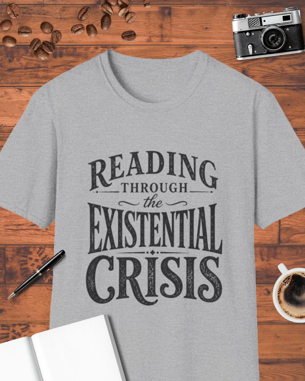 Reading Through the Existential Crisis T-Shirt