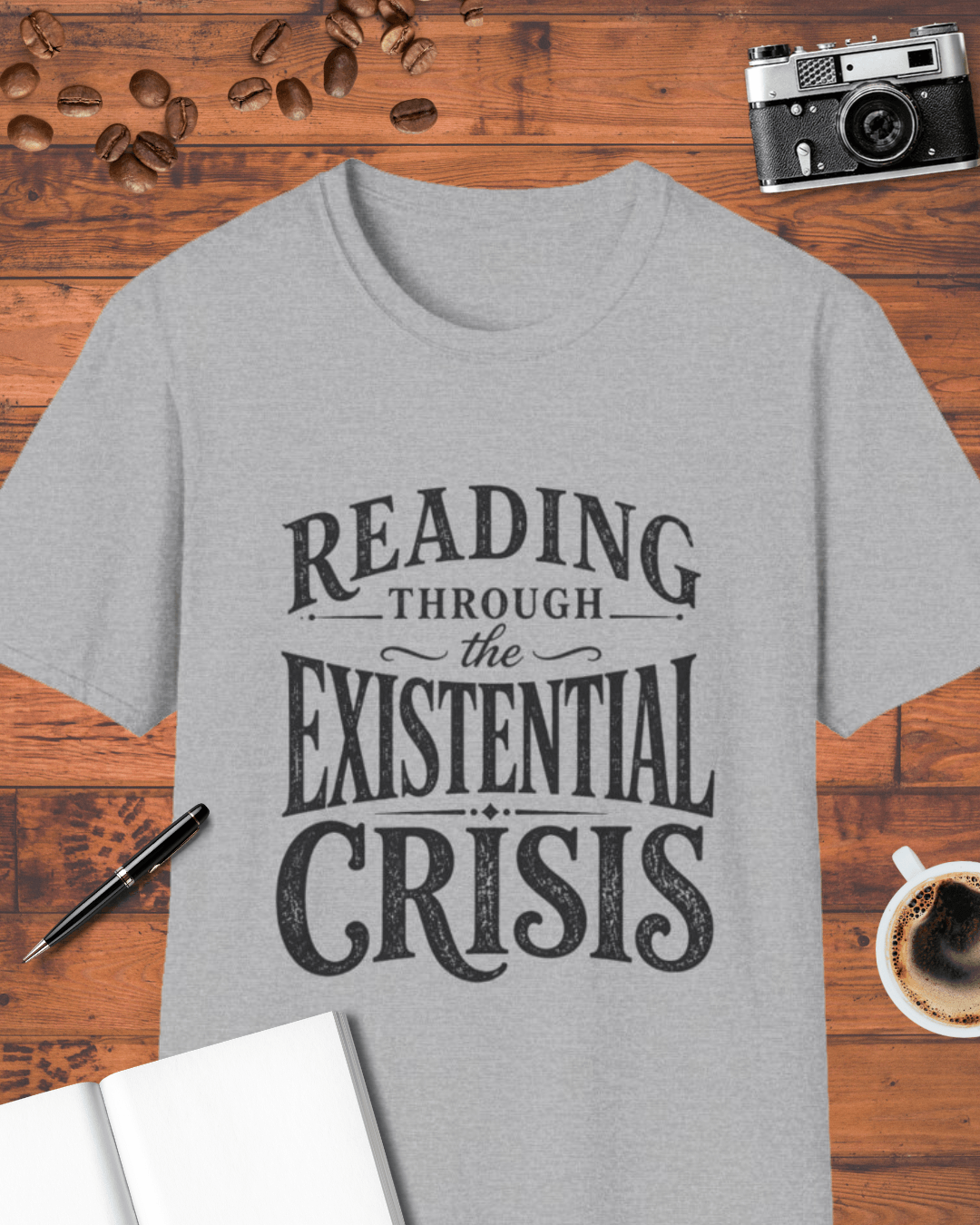 Reading Through the Existential Crisis T-Shirt