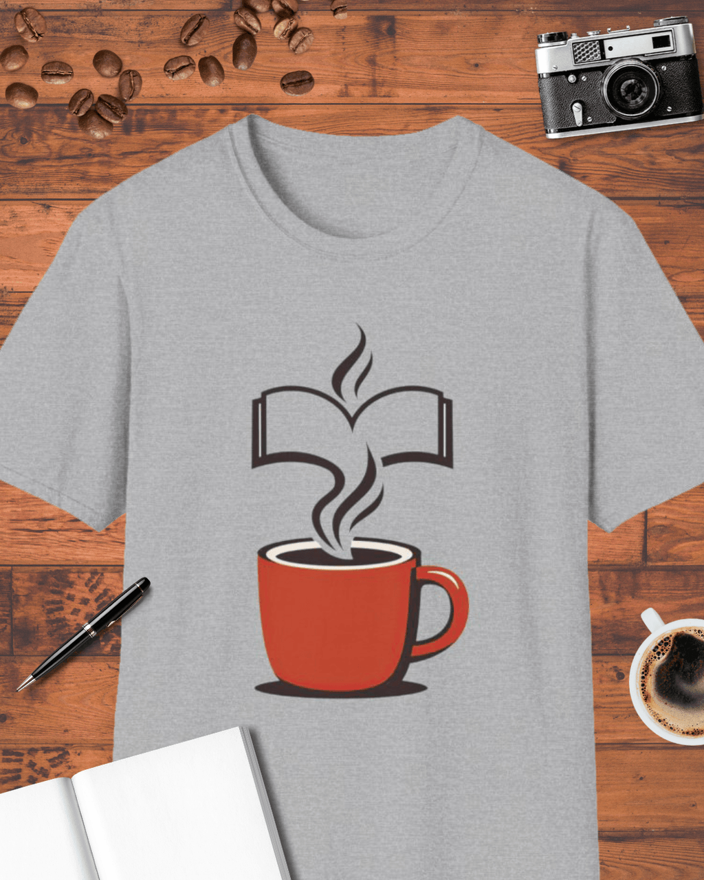 Line Art Coffee Cup T-Shirt