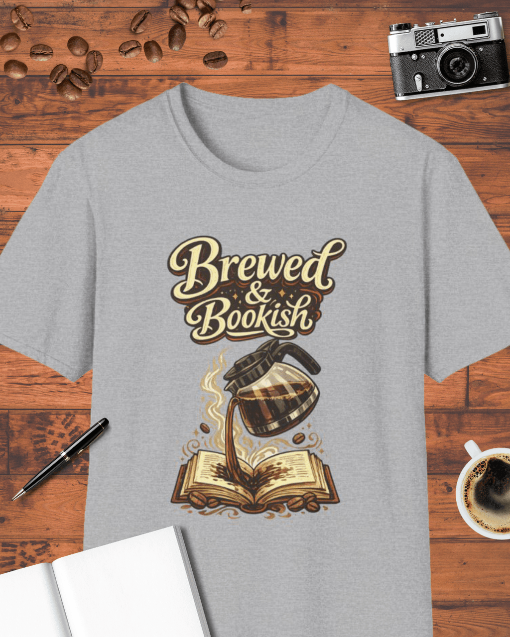 Brewed and Bookish T-Shirt