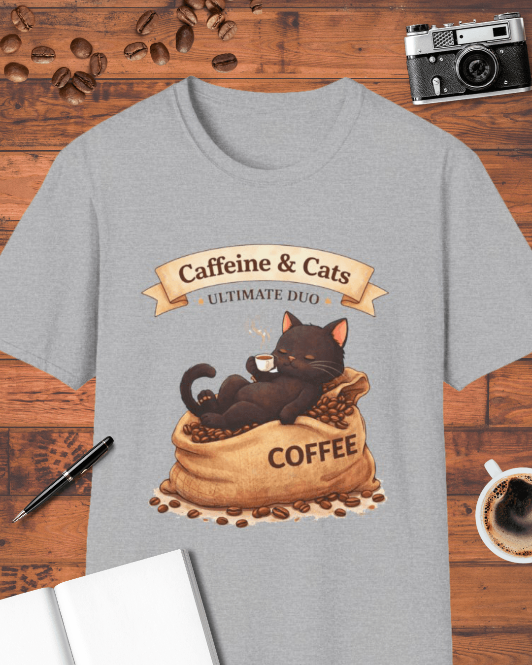 Caffeine & Cats T-Shirt