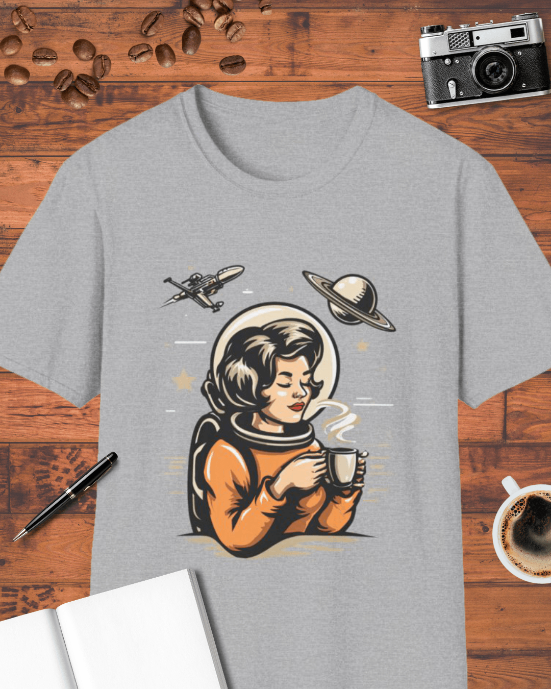 Space Coffee Astronaut T-Shirt