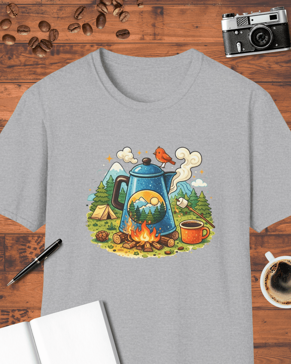 Camping Coffee T-Shirt